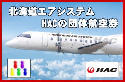 HAC北海道エアシステムの団体航空券
